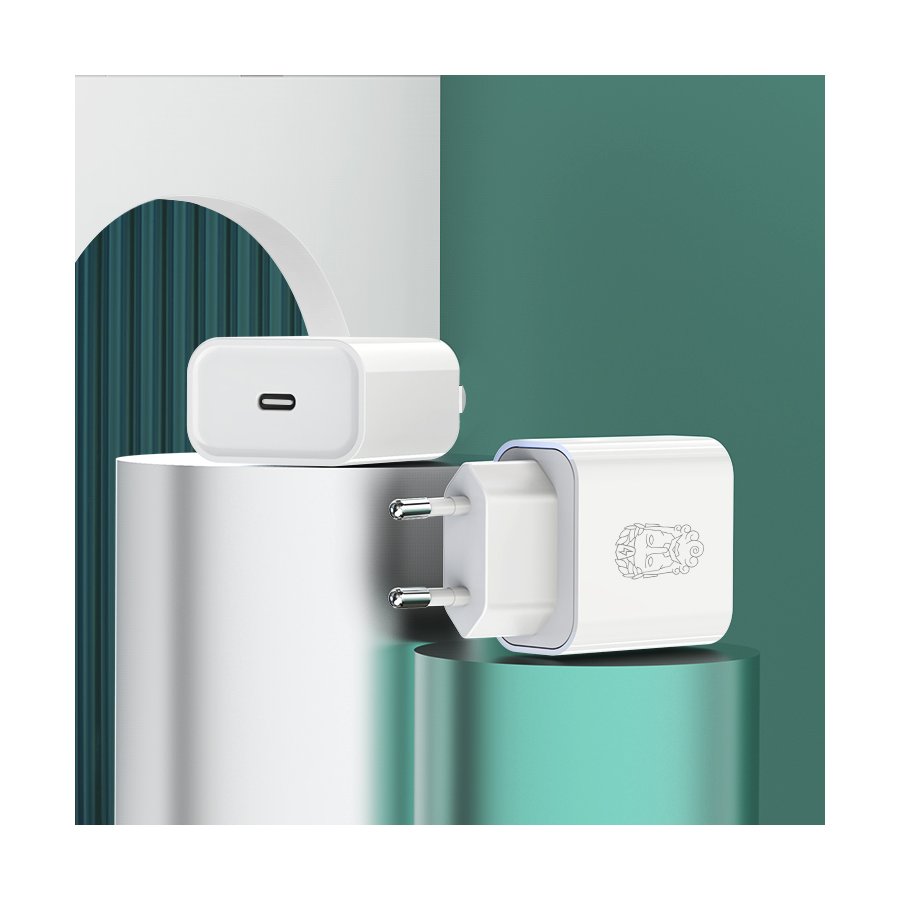 UPSTRÖM CIRKULÄR 20W USB-C Oplader 40x75x25 mm, Genanvendt plastik