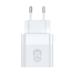UPSTRÖM CIRKULÄR 30W Dual Port USB Ladegerät, 40x75x25 mm, Recyceltes Plastik 