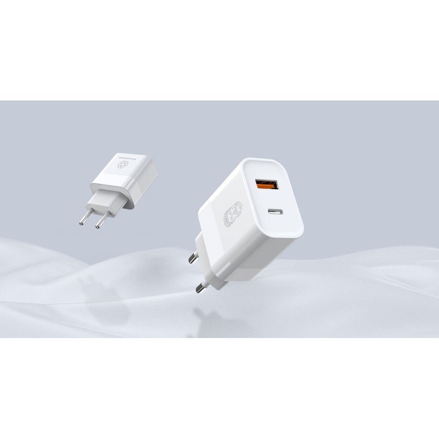 UPSTRM CIRKULR 30W Dual Port USB Ladegert, 40x75x25 mm, Recyceltes Plastik 