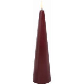 Uyuni Lighting Keglelys LED 5,8xH21,5 cm, Wine Red