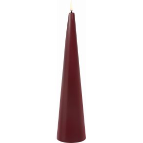 Uyuni Lighting Keglelys LED 6,8xH30 cm, Wine Red