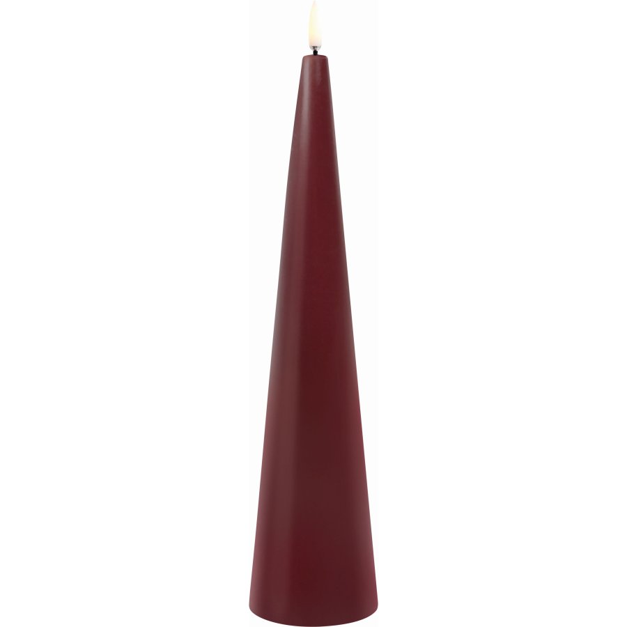 Uyuni Lighting Keglelys LED 6,8xH30 cm, Wine Red