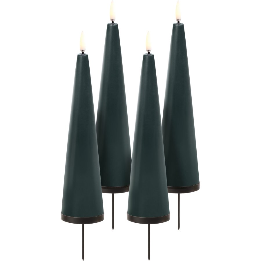 Uyuni Lighting Adventsgaveske LED 5,8xH21,5 cm, Pine Green