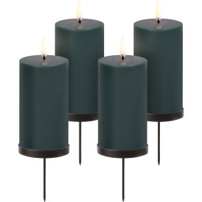 Uyuni Lighting Adventsgaveske LED 5,8xH10,1 cm, Pine Green