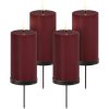 Uyuni Lighting Adventsgaveske LED 5,8xH10,1 cm, Wine Red