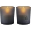Uyuni Lighting Glaslys LED 2 stk. 6xH7 cm, Gr