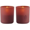 Uyuni Lighting Glaslys LED 2 stk. 6xH7 cm, Wine Red