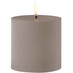 Uyuni Lighting Bloklys Udendrs LED 7,8xH7,8 cm, Sandstone Plastik