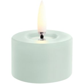 Uyuni Lighting Fyrfadslys m. Smelteeffekt LED 5xH2,8 cm, Dusty Green