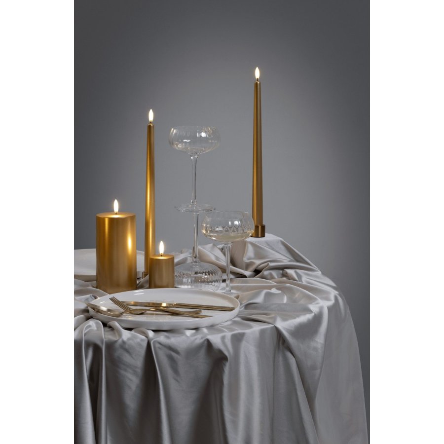 Uyuni Lighting Bloklys LED �7,8xH10 cm, Guld