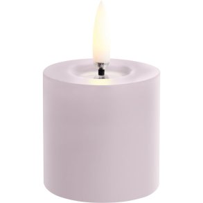 Uyuni Lighting Bloklys m. Smelteeffekt LED 5xH4,5 cm, Lavender