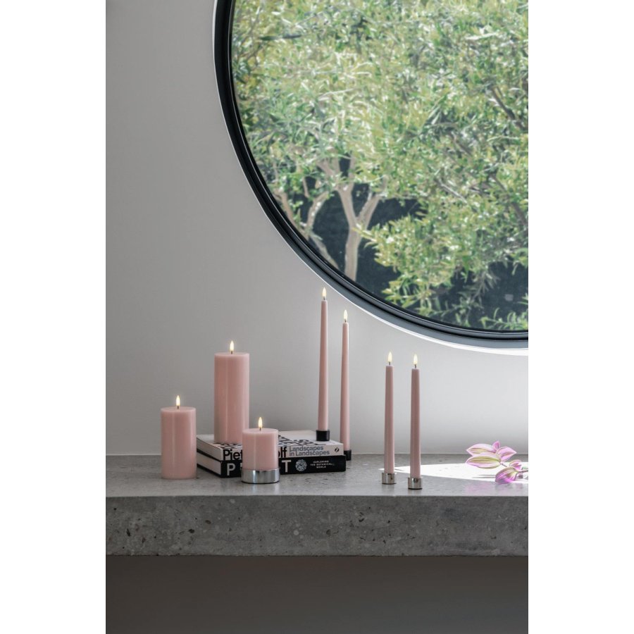 Uyuni Lighting Bloklys LED �7,8xH20 cm, Rose Powder