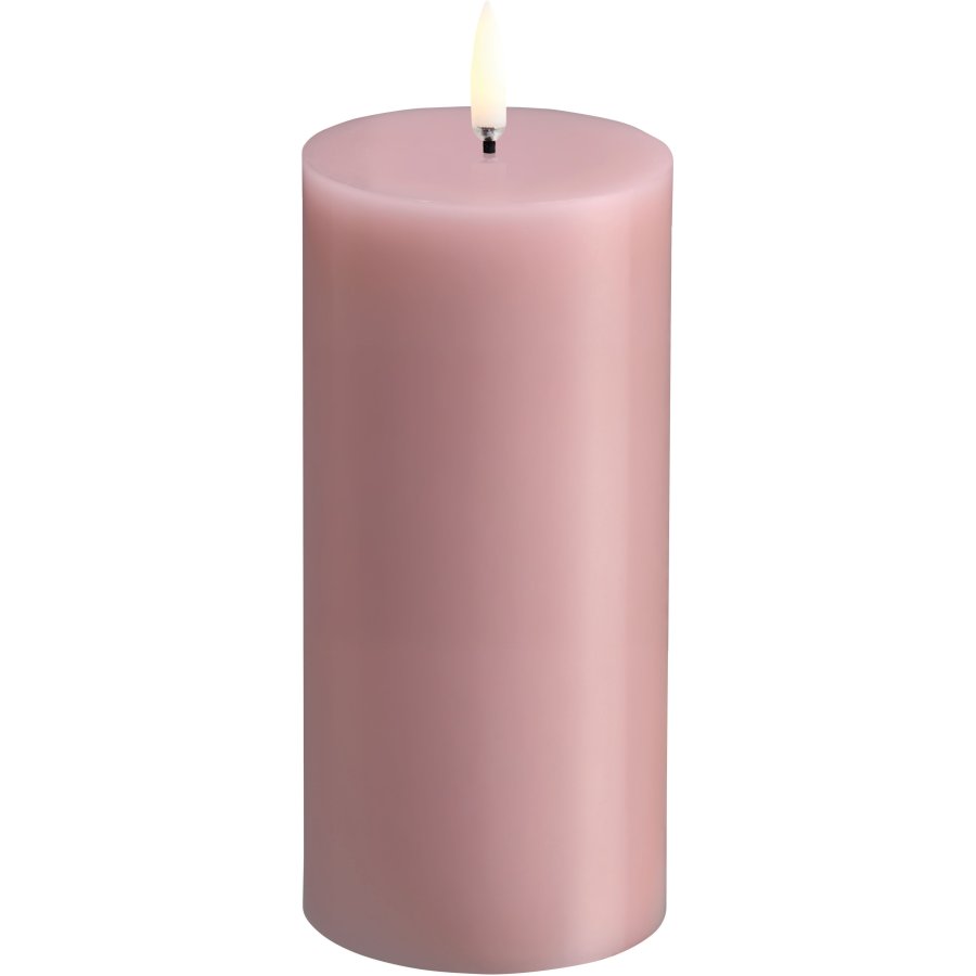 Uyuni Lighting Bloklys LED �7,8xH15 cm, Rose Powder