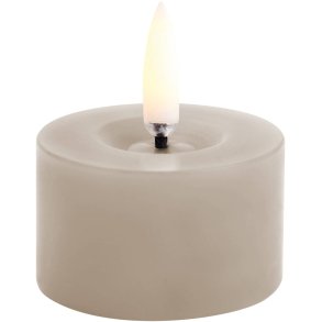 Uyuni Lighting Fyrfadslys m. Smelteeffekt LED 5xH2,8 cm, Sandstone