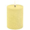 Uyuni Lighting Bloklys LED 7,8xH10 cm, Wheat Yellow/rustik
