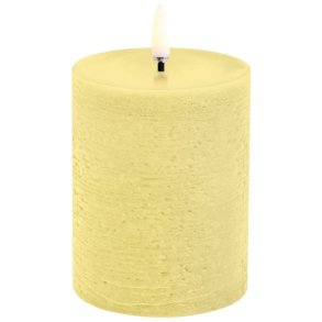 Uyuni Lighting Bloklys LED 7,8xH10 cm, Wheat Yellow/rustik