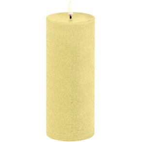 Uyuni Lighting Bloklys LED 7,8xH20 cm, Wheat Yellow/rustik