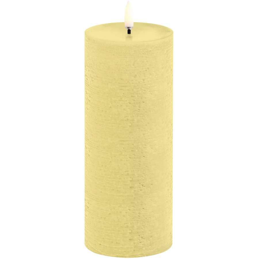 Uyuni Lighting Bloklys LED 7,8xH20 cm, Wheat Yellow/rustik