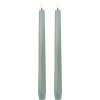 Uyuni Lighting Kronelys LED 2 stk. 2,3xH25 cm, Dusty Green