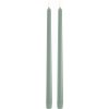 Uyuni Lighting Kronelys LED 2 stk. 2,3xH32 cm, Dusty Green