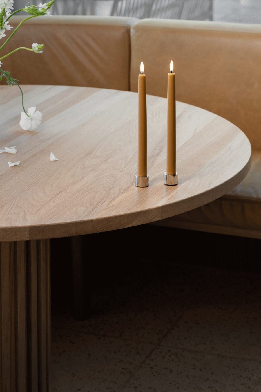 Uyuni Lighting Kronelys LED 2 stk. �2,3xH32 cm, Wild Honey