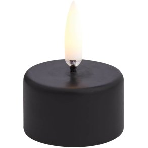 Uyuni Lighting Fyrfadslys 400 LED m. Batteri 4xH2,1 cm, Sort