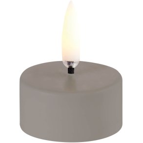 Uyuni Lighting Fyrfadslys 400 LED m. Batteri Ø4xH2,1 cm, Sandstone