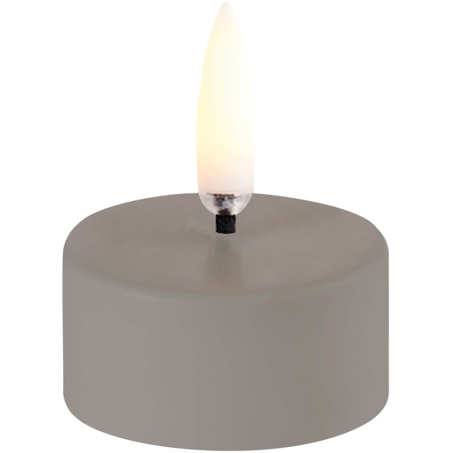 Uyuni Lighting Fyrfadslys 400 LED m. Batteri 4xH2,1 cm, Sandstone