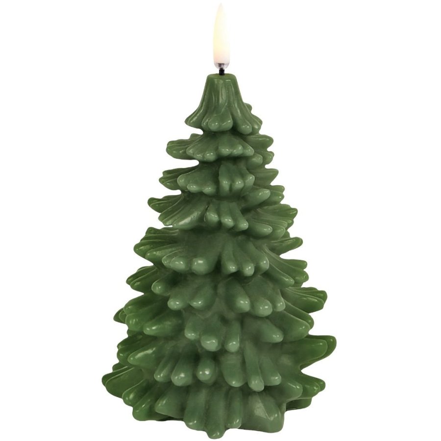 Uyuni Lighting Juletrslys LED 10xH15 cm, Olive Green