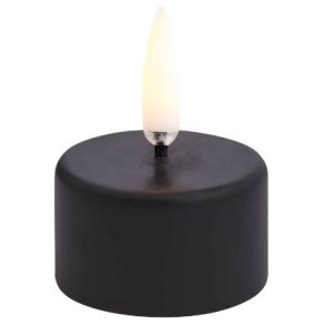Uyuni Lighting Fyrfadslys 400 LED Ø4xH2,1 cm, Plain Black