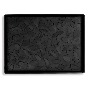 Tica Copenhagen Leaves Schuhtablett 28x38 cm, Schwarz