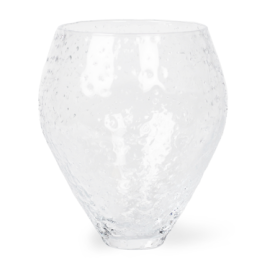 Ro Collection Crushed Glass Vase 17,7 cm, Klar