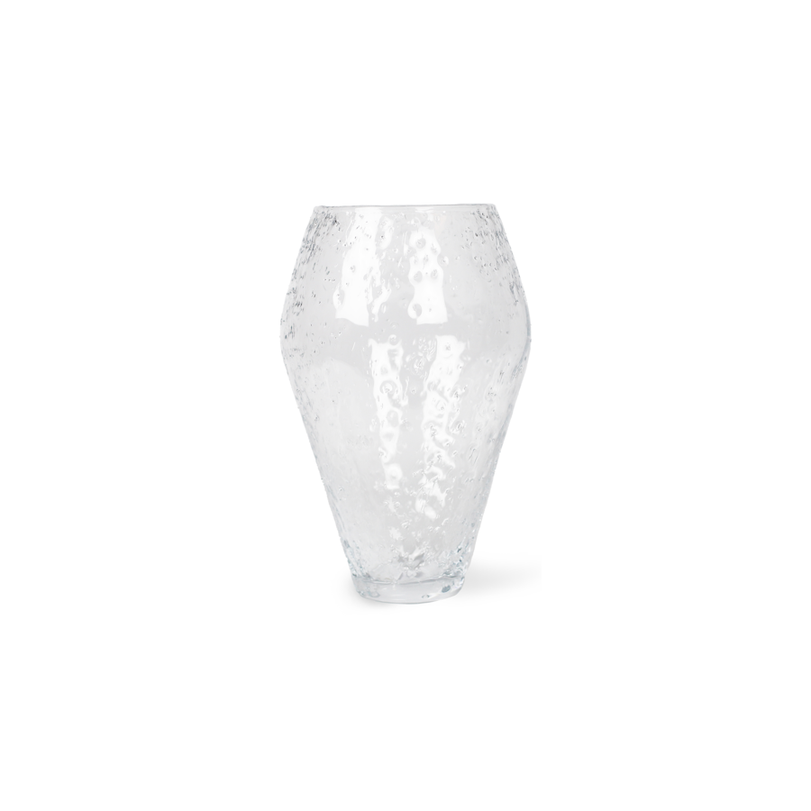 Ro Collection Crushed Glass Vase Ø19,2 cm, Klar