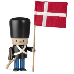 Novoform Garde mit Fahne & Gewehr, Dunkle Gardeuniform