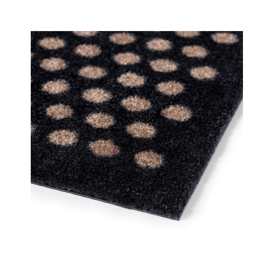 Tica Copenhagen Dot Matte 67x120 cm, Schwarz/Sand