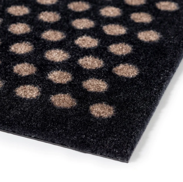 Tica Copenhagen Dot Matte 67x120 cm, Schwarz/Sand