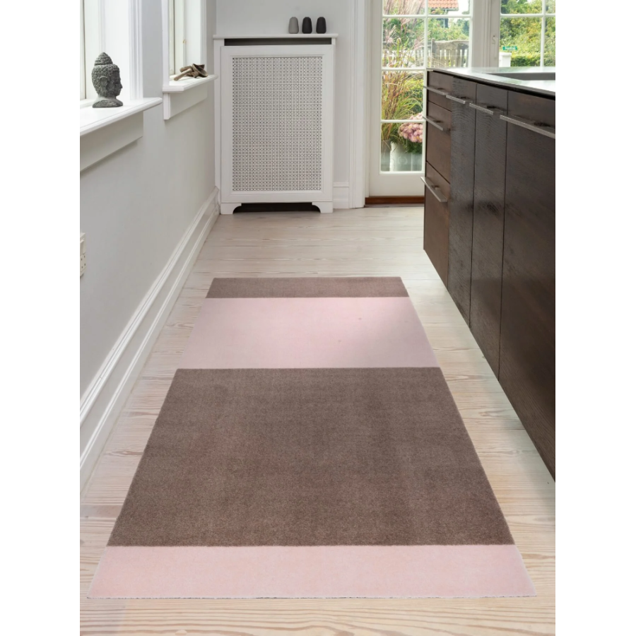 Tica Copenhagen Stripes Horizon Matte 90x200 cm, Sand/Rosa