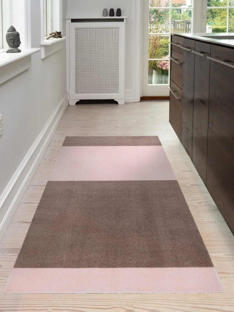 Tica Copenhagen Stripes Horizon Matte 90x200 cm, Sand/Rosa