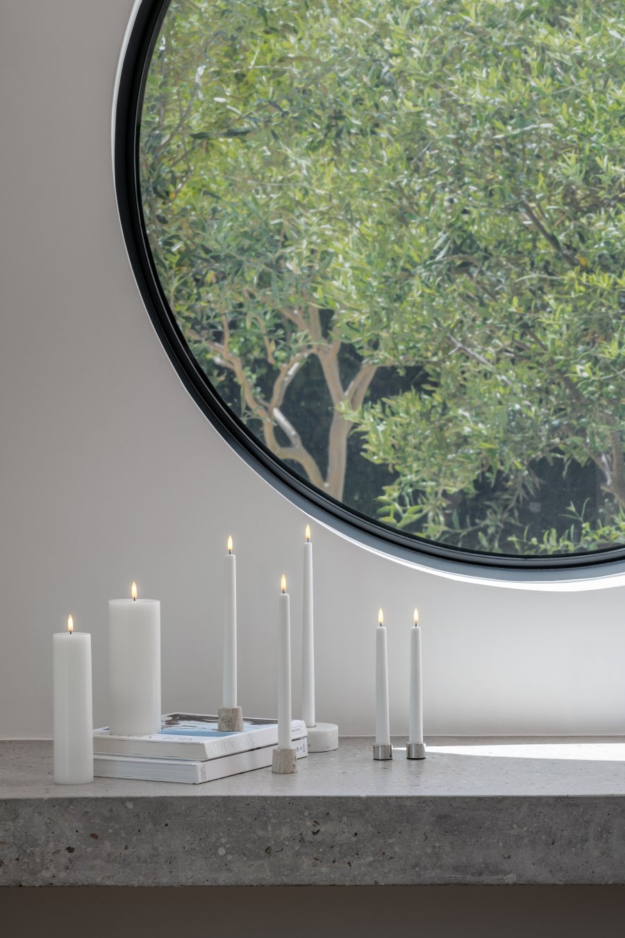 Uyuni Lighting Kronelys LED 2 stk. �2,3xH25 cm, Nordic White