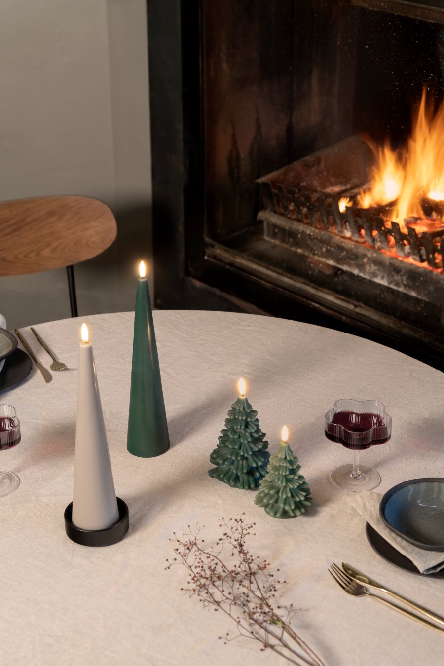 Uyuni Lighting Lysestage 9xH3 cm, Mat Sort