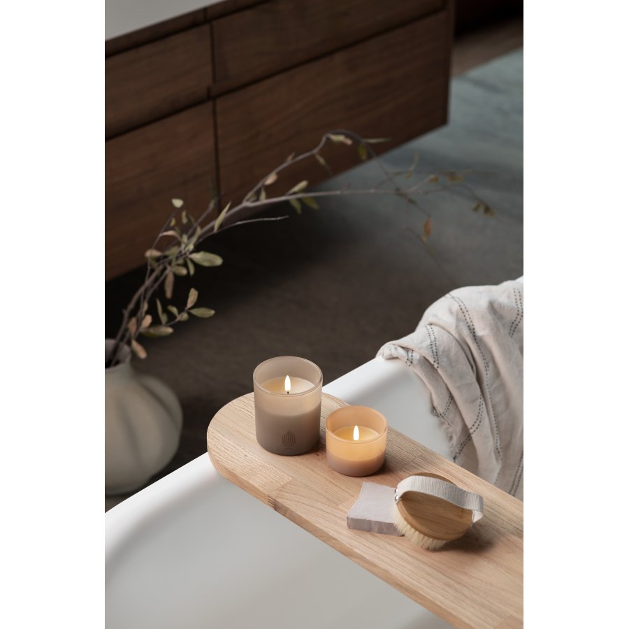 Uyuni Lighting Glaslys LED 9,2xH10,2 cm, Sandstone