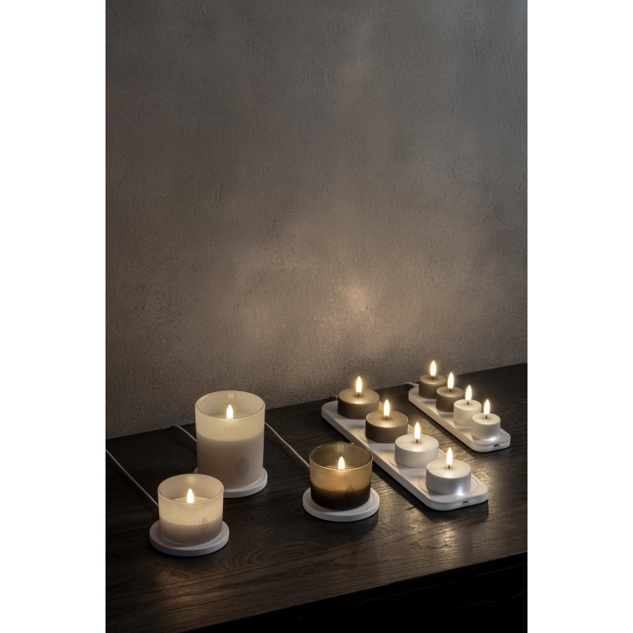 Uyuni Lighting Genopladelig Ladestation Small 21x6 cm, Hvid