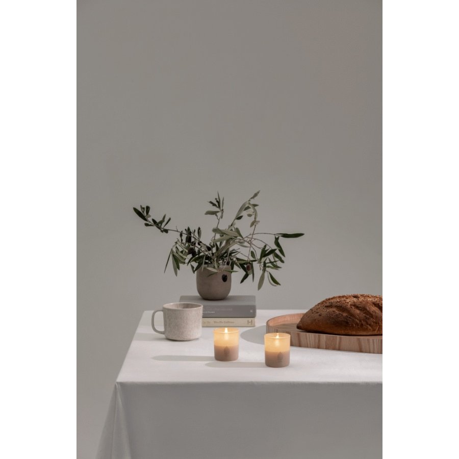 Uyuni Lighting Glaslys LED 2 stk. 6xH7 cm, Beige