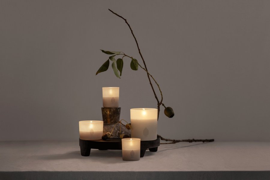 Uyuni Lighting Glaslys LED 2 stk. 6xH7 cm, Sandstone