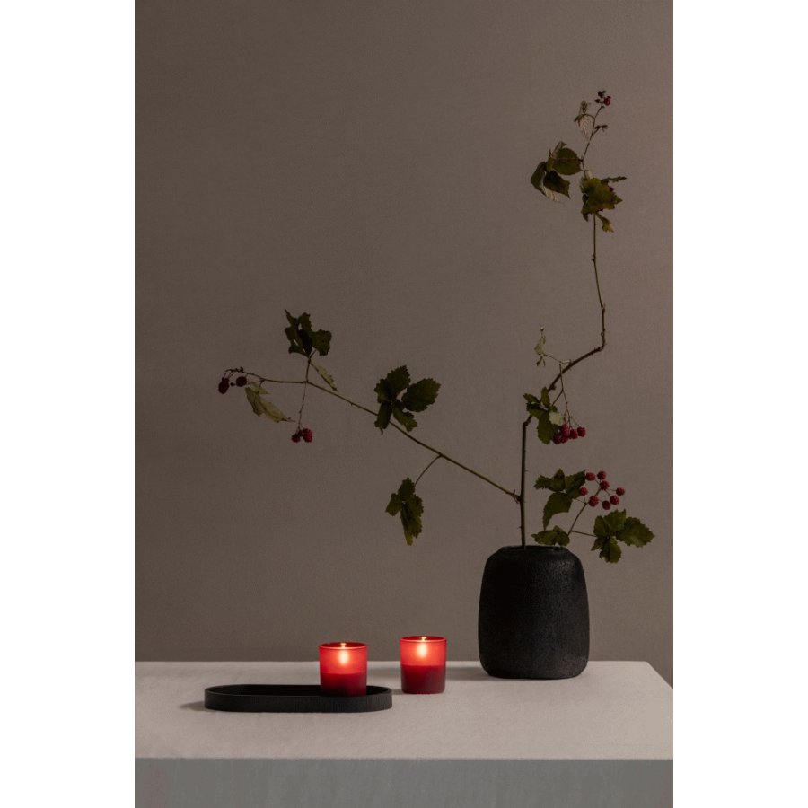 Uyuni Lighting Glaslys LED 2 stk. 6xH7 cm, Wine Red