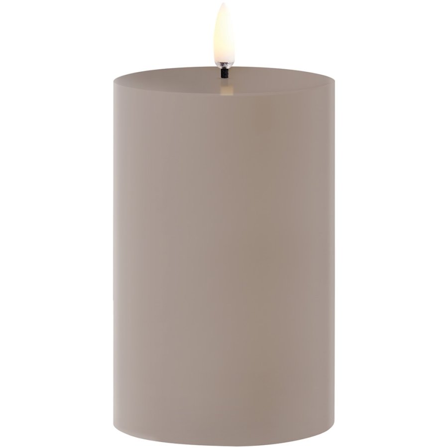 Uyuni Lighting Bloklys Udendrs LED 7,8xH12,7 cm, Sandstone Plastik