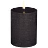 Uyuni Lighting Bloklys LED 7,8xH10 cm, Forest Black/rustik