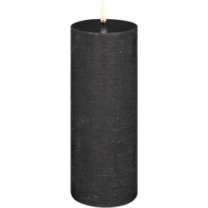 Uyuni Lighting Bloklys LED 7,8xH20 cm, Forest Black/rustik