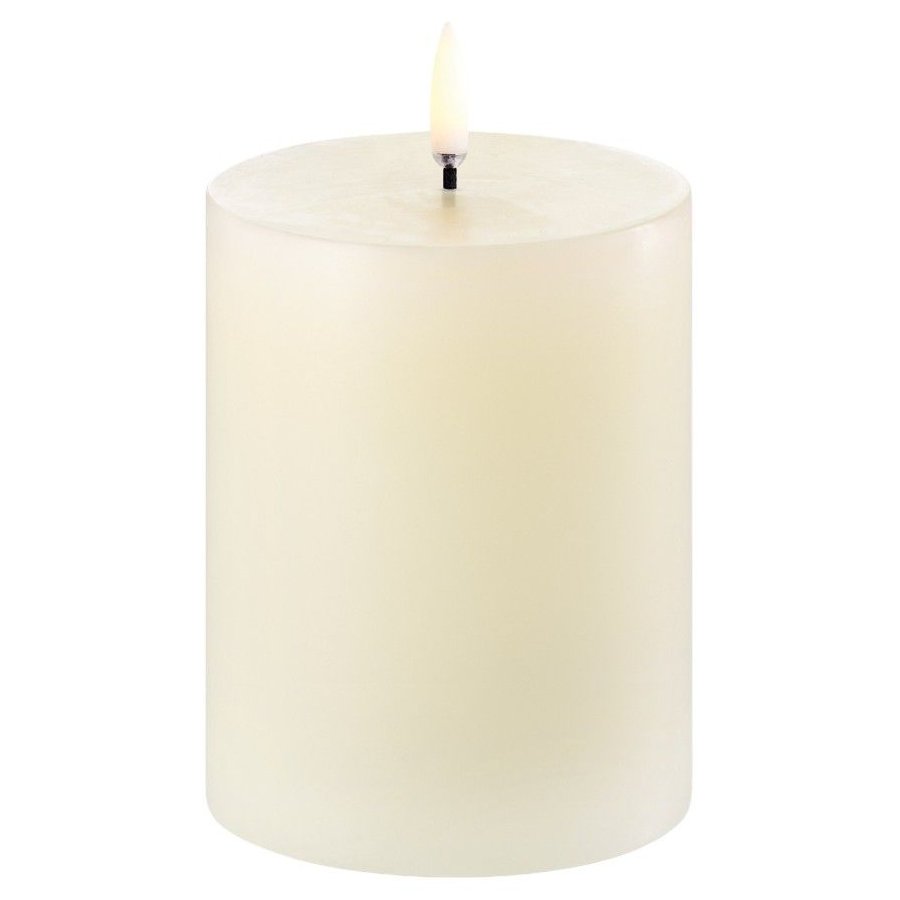 Uyuni Lighting Bloklys LED 7,8xH10 cm, Ivory