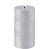 Uyuni Lighting Bloklys LED 7,8xH15 cm, Metallic Silver